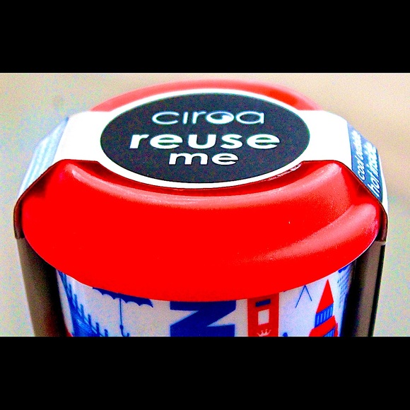 CIROA REUSE ME TRAVEL MUG LONDON LANDMARKS SILICON LID COFFEE 10 OZ MULTI… - Picture 3 of 5